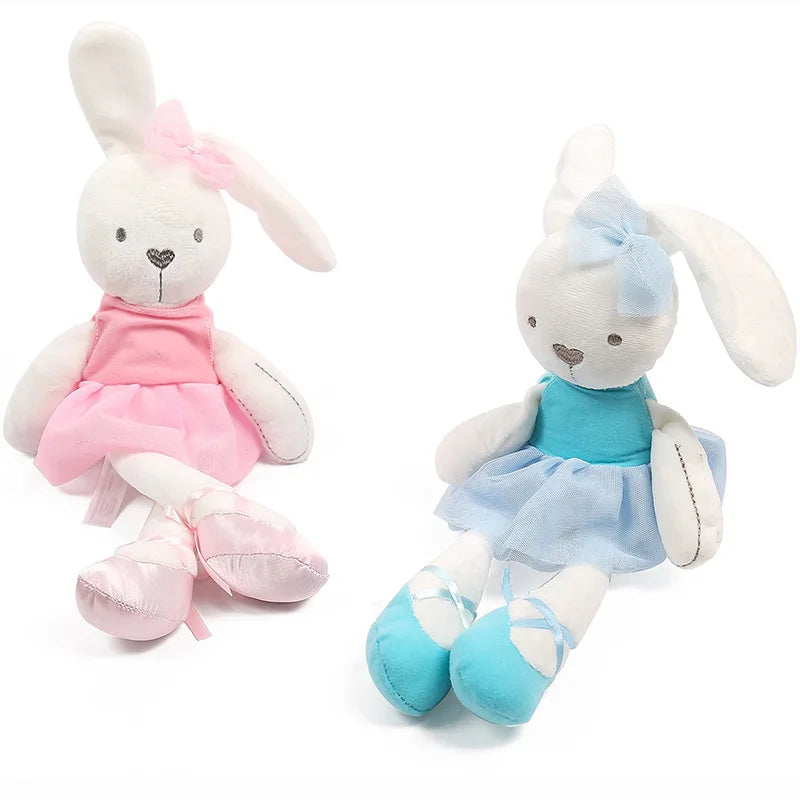 42CM Coelho Bonito Urso Boneca Bebê Brinquedos de Pelúcia Macios Para Crianças Apaziguar Dormir Bicho de Pelúcia Brinquedos de Bebê para Bebês Presente